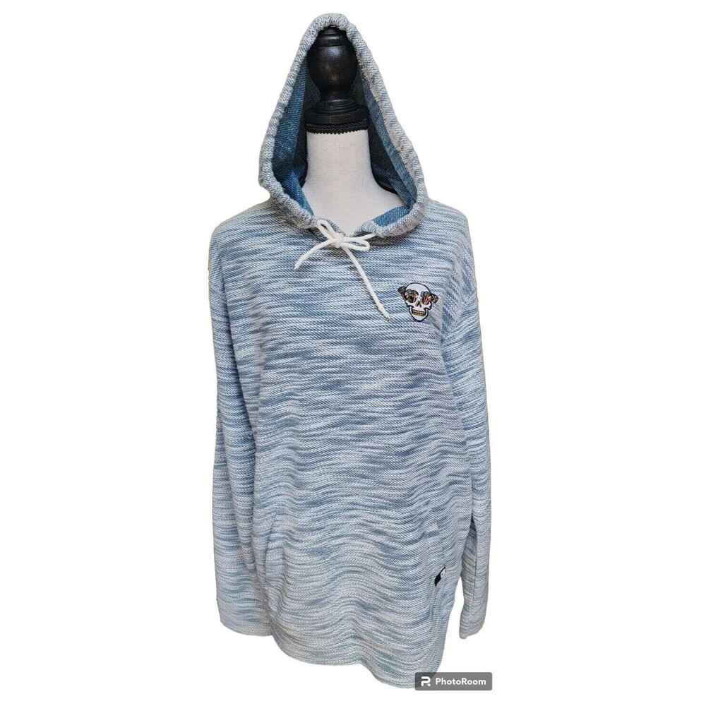 Dikotomy Skull Hoodie Size XL Embroidered Pullover